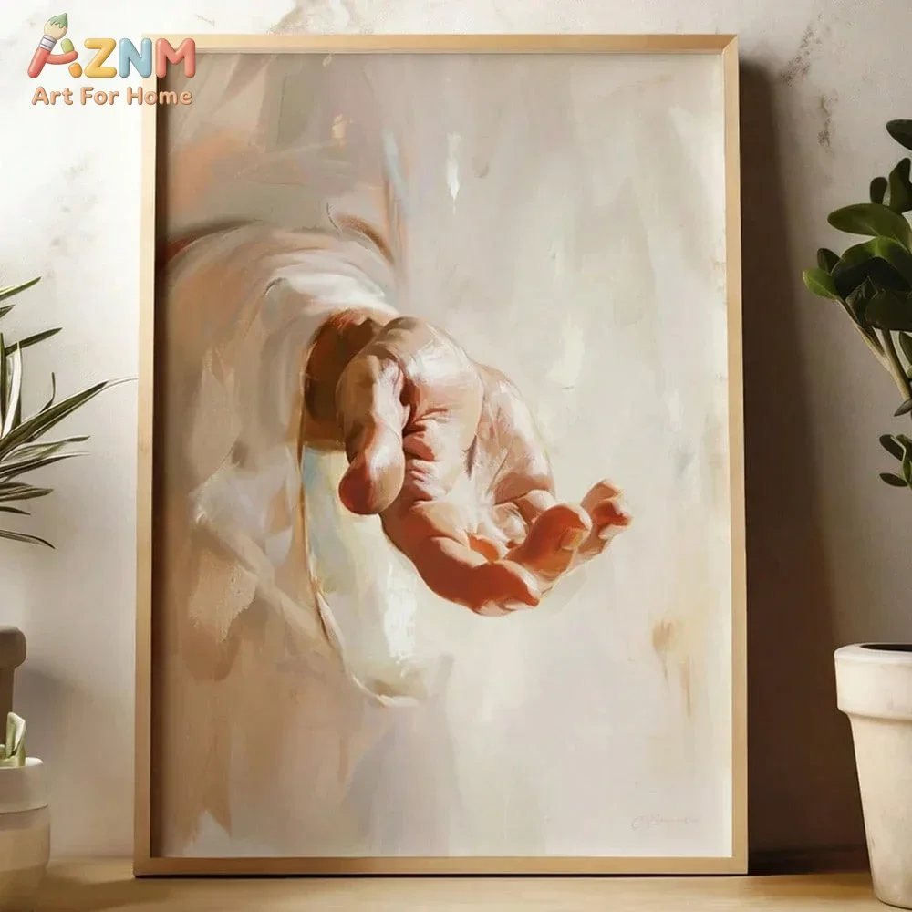 Home Decor Jesus - AZNM 기독교 예수 손을 내밀고 있는