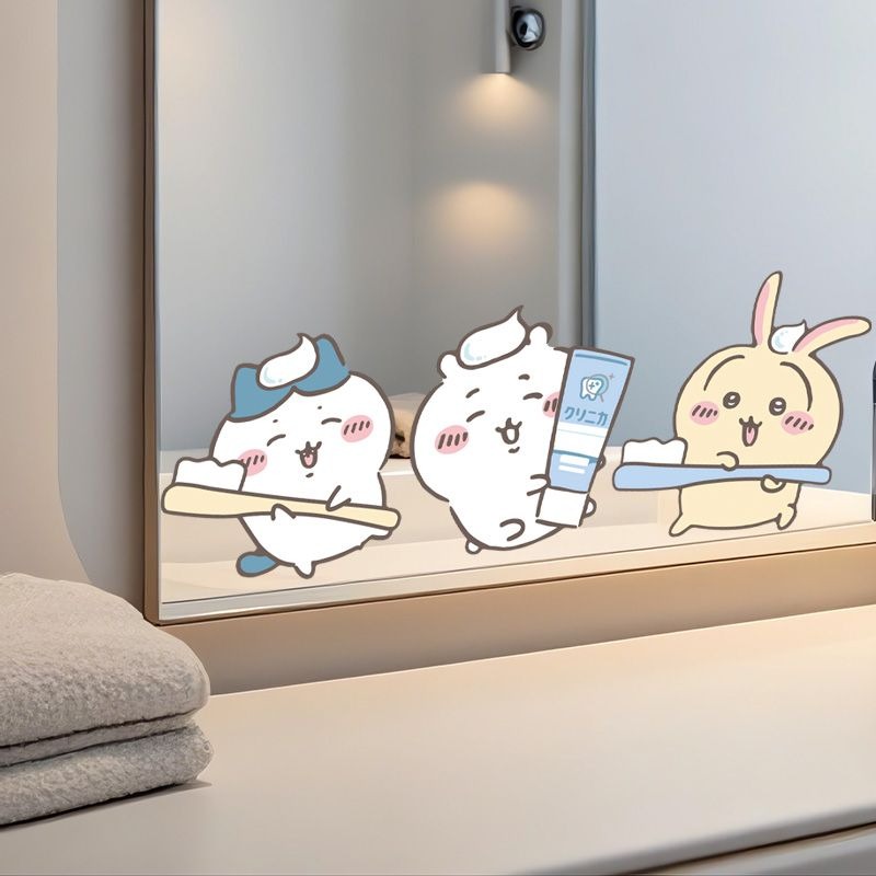 Vanity Home Decor - 핫 치이카와 미러 스티커 강력 접착