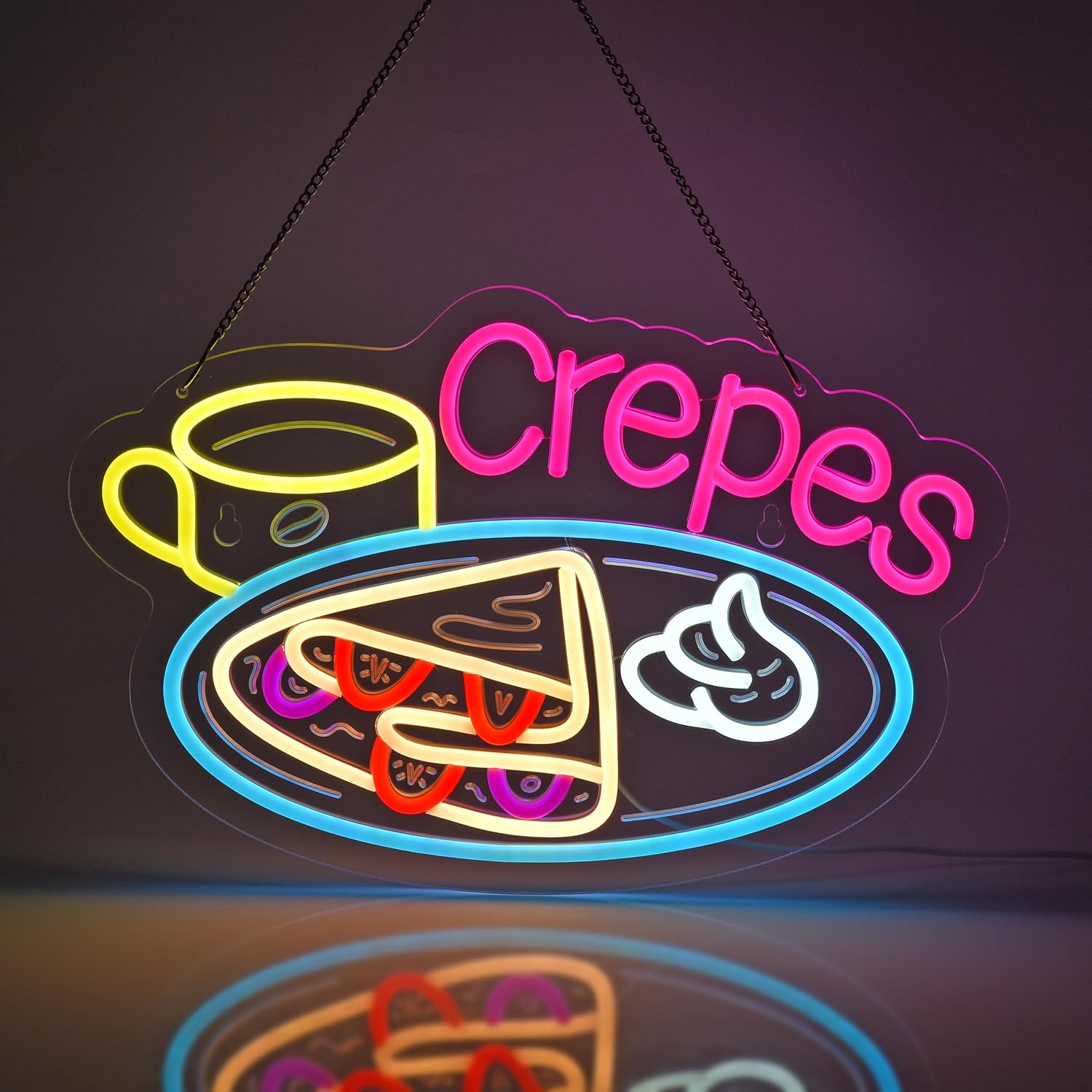Home Decor Nearby - 크레페 네온사인 USB 전원 LED 디밍