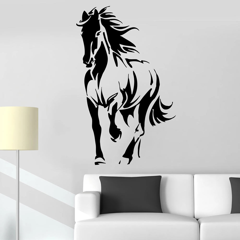 Home Decor Vinyl Flooring - 말 실루엣 동물 벽 데칼 회사