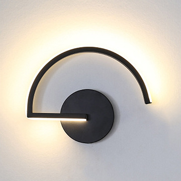 Home Decor Lighting - 현대적인 북유럽 LED 벽등, 미니멀리스트 블랙