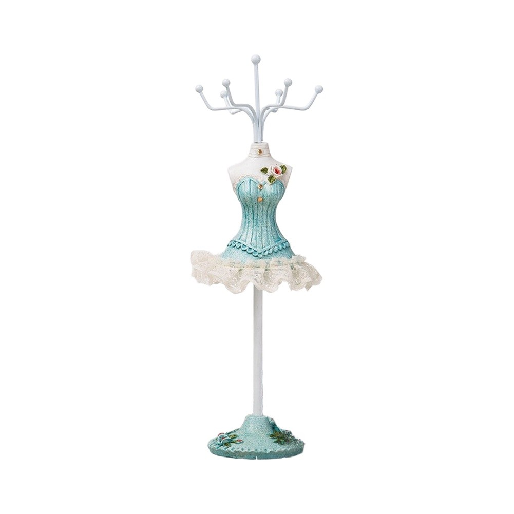 Vanity Home Decor - 세련된 청록색 드레스 모양의 귀걸이, 목걸이,