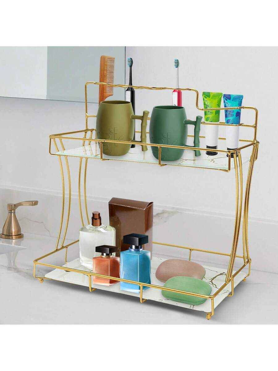 Vanity Home Decor - RAINAUT GDRASUYA10 2단 메이크업 선반 정리대,