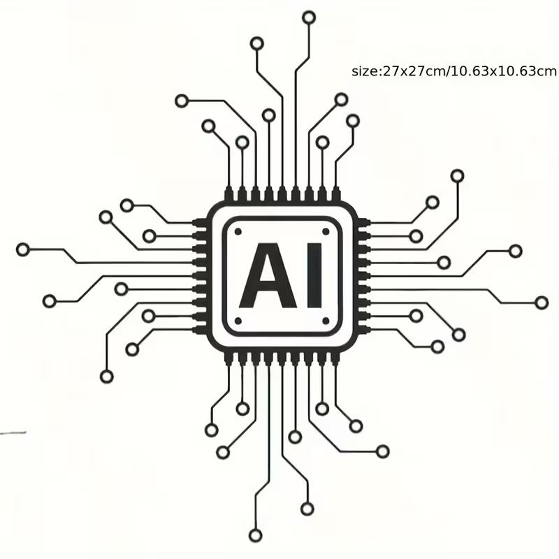 Home Decor Ai Free - AI 기술 회로 기판 비닐 벽