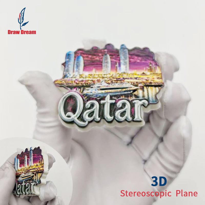 카타르 3D 냉장고 자석 1개, 도시 위에서 촬영한 세 - Home Decor Qatar 리뷰 및 가격