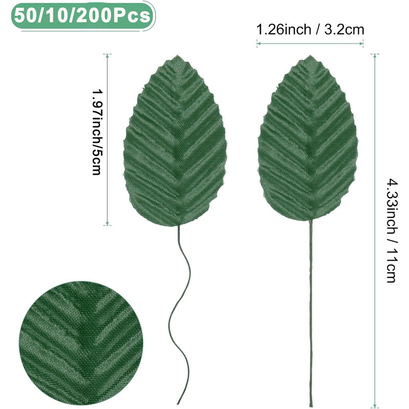 50/100/200Pcs 인공 실크 장미 잎 DIY 공 - Artificial Hanging Plants 리뷰 및 가격