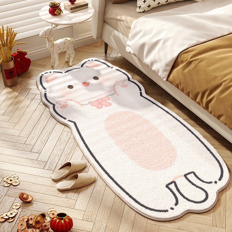 귀여운 고양이 카펫 침실 침대 옆 바닥 매트 러너 러그 - Home Decor Online Free 리뷰 및 가격