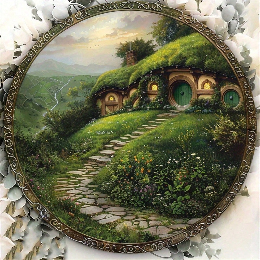 빈티지룸 러스틱 호빗 하우스 금속 간판, 실내외 홈 카 - Home Decor Nearby 리뷰 및 가격