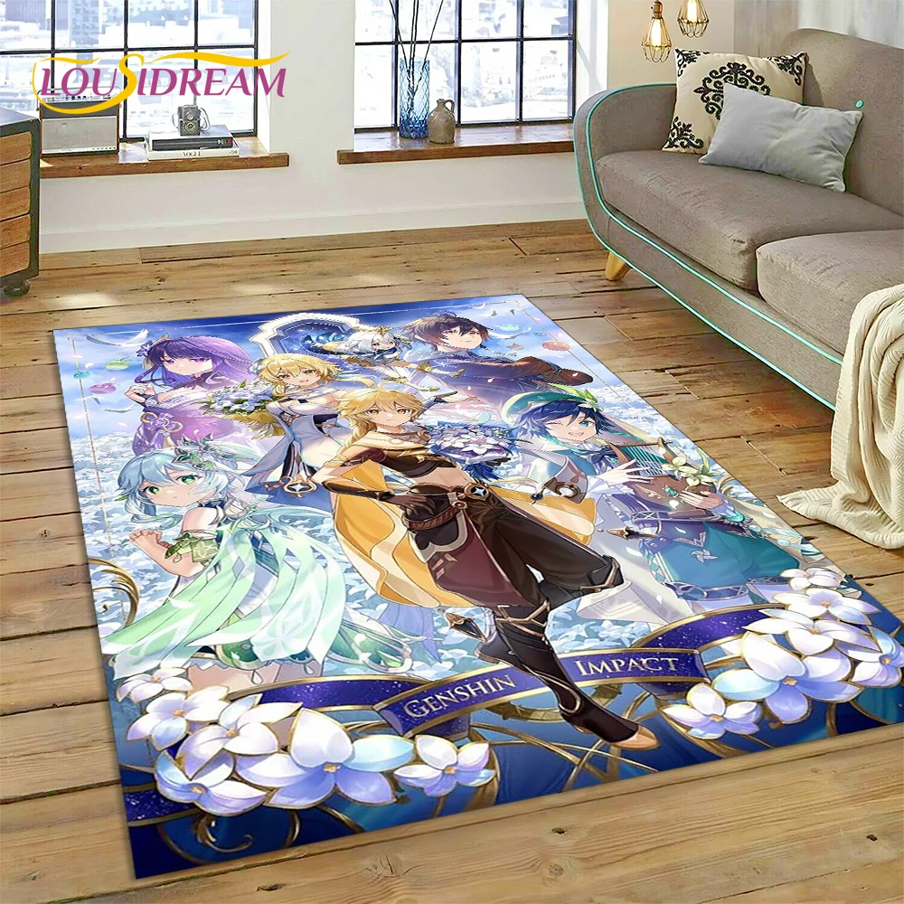 3D 최신 Genshin Impact 만화 게임 러그  - Home Decor Online Game 리뷰 및 가격