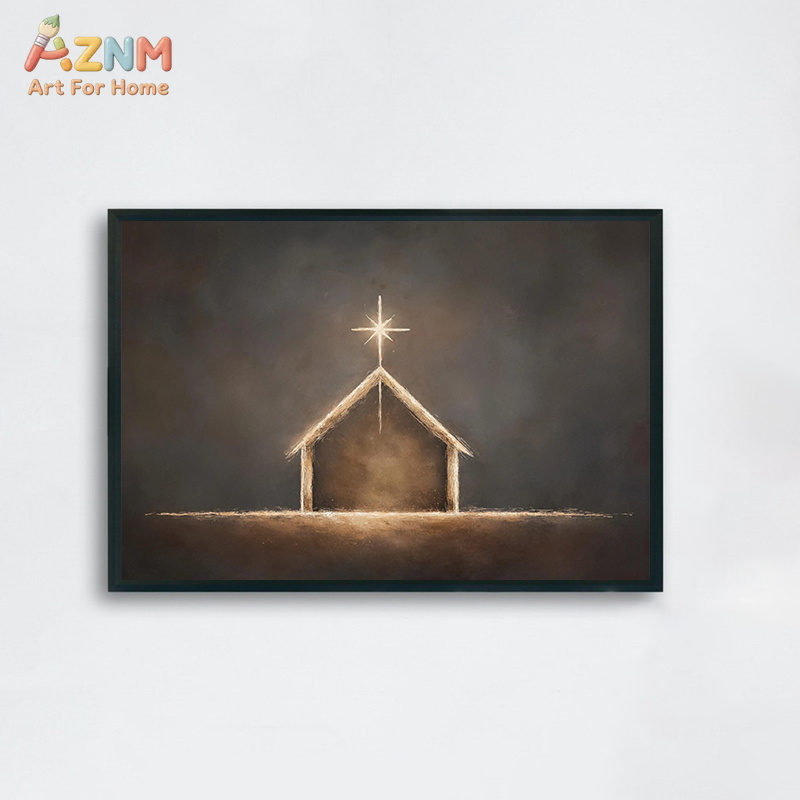 AZNM 중립 기독교 십자가 캔버스 벽 예술 예수 성경 - Home Decor Jesus 리뷰 및 가격