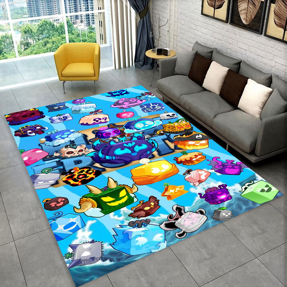 3D B-Blox 과일 만화 게임 선물 카펫 러그 거실 - Home Decor Online Game 리뷰 및 가격