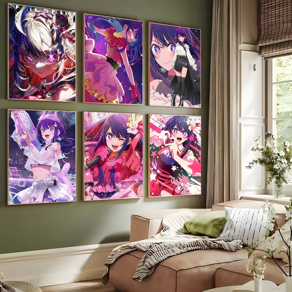 O-Oshi No Ko 호시노 아이 포스터 아트 캔버스 - Home Decor Ai Free 리뷰 및 가격