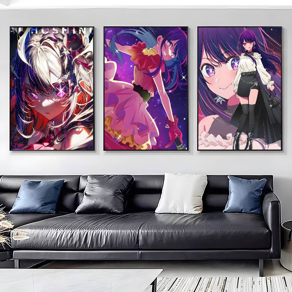O-Oshi No Ko 호시노 아이 포스터 아트 캔버스 - Home Decor Ai Free 리뷰 및 가격