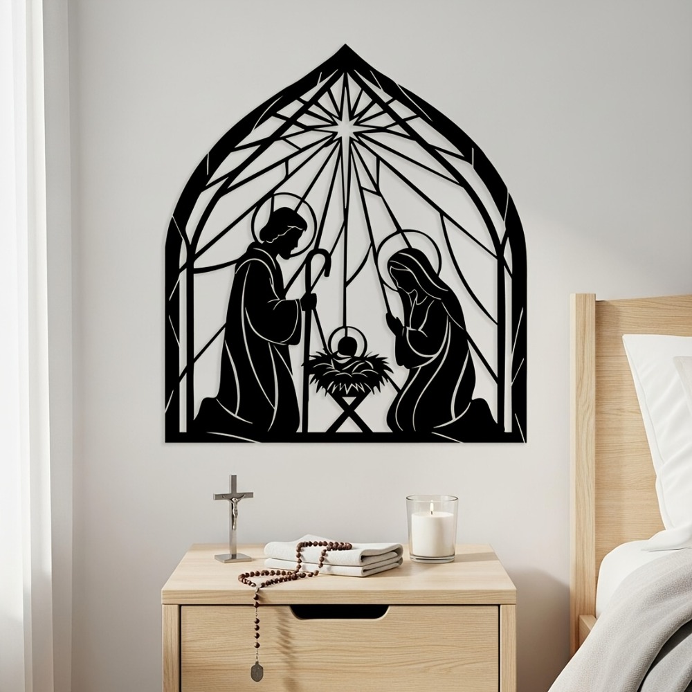 CIFBUY 종교적 예수 탄생 메탈 벽 장식 미니멀리스 - Home Decor Jesus 리뷰 및 가격