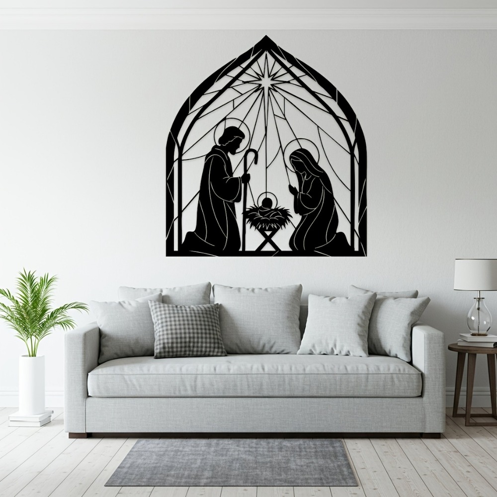 CIFBUY 종교적 예수 탄생 메탈 벽 장식 미니멀리스 - Home Decor Jesus 리뷰 및 가격