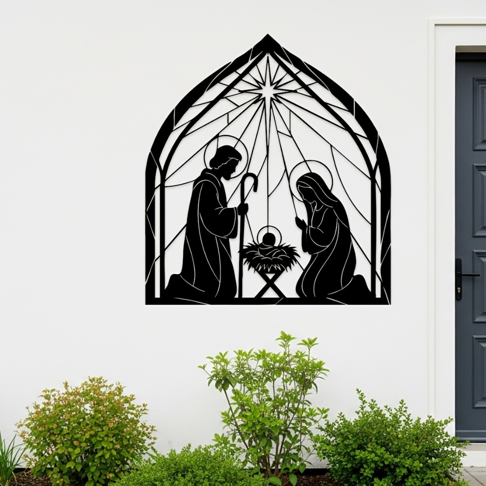 CIFBUY 종교적 예수 탄생 메탈 벽 장식 미니멀리스 - Home Decor Jesus 리뷰 및 가격