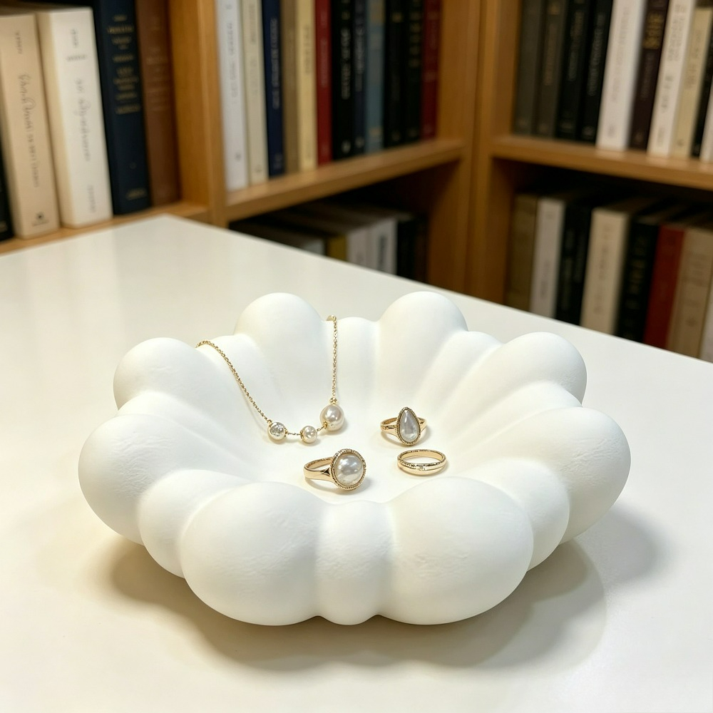 꽃 모양의 보석 트레이, 3D 프린팅된 꽃잎 보관 접시 - Vanity Home Decor 리뷰 및 가격