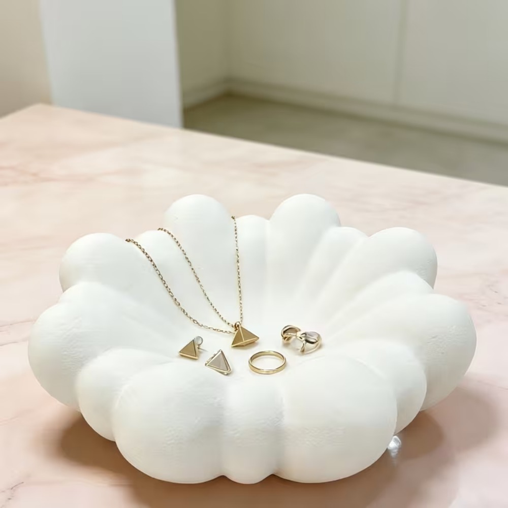 꽃 모양의 보석 트레이, 3D 프린팅된 꽃잎 보관 접시 - Vanity Home Decor 리뷰 및 가격