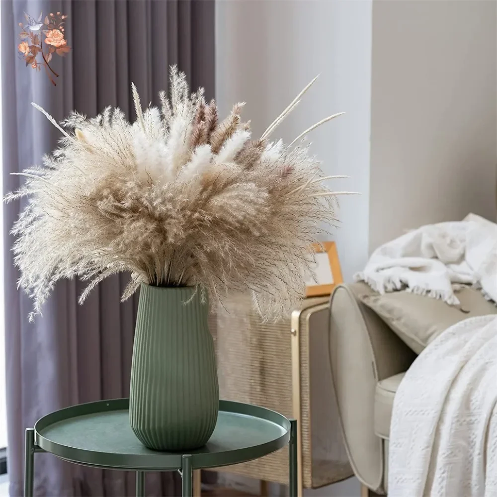 88개의 자연스러운 솜털 듯한 건조 팜파스그래스 장식  - Pampas Grass Decor 리뷰 및 가격