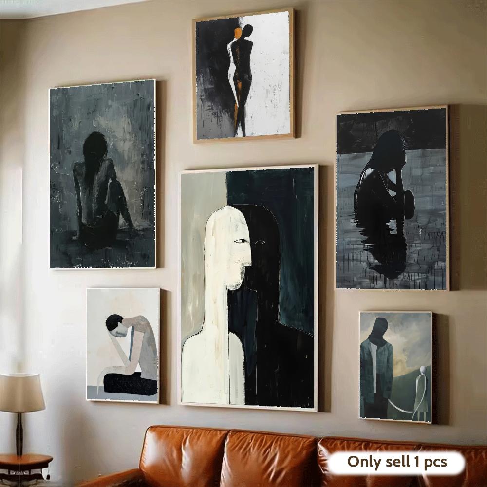 어두운 그림 예술 디자인 포스터 침실 및 거실 홈 장식 - Home Decor Living Room Ideas 리뷰 및 가격