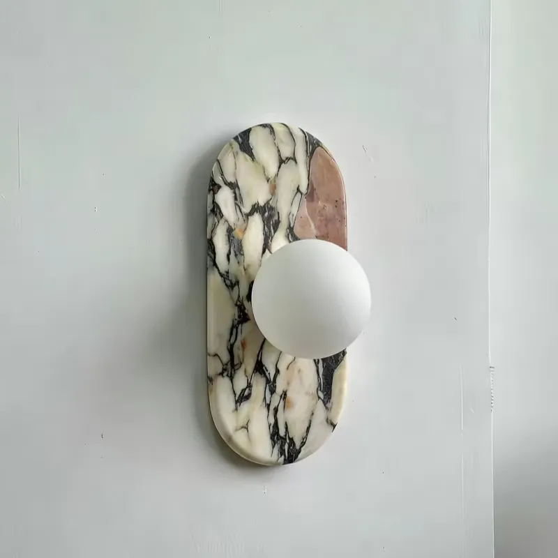 SJX 미니멀리스트 내추럴 칼라카타 비올라 대리석 벽등 - Home Decor Lighting 리뷰 및 가격