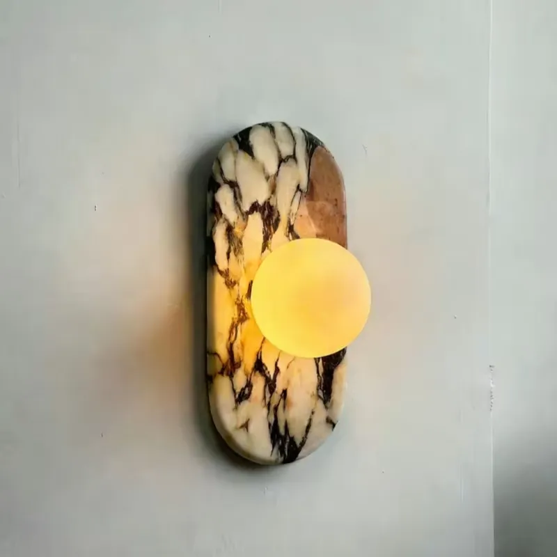 SJX 미니멀리스트 내추럴 칼라카타 비올라 대리석 벽등 - Home Decor Lighting 리뷰 및 가격