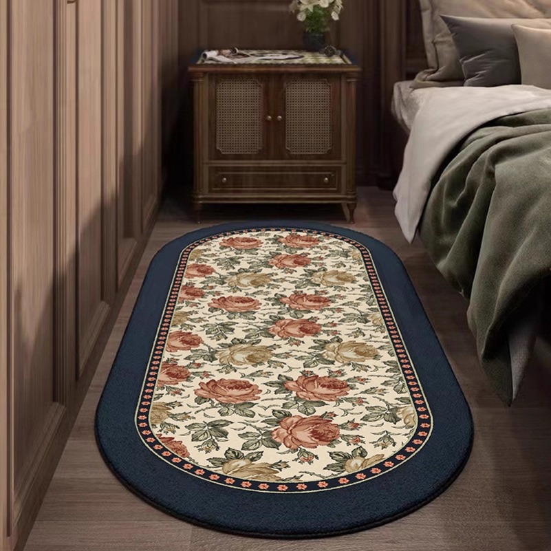 침실 카펫 미끄럼 방지 부드러운 얼룩 방지 매트 빈티지 - Home Decor Online Free 리뷰 및 가격