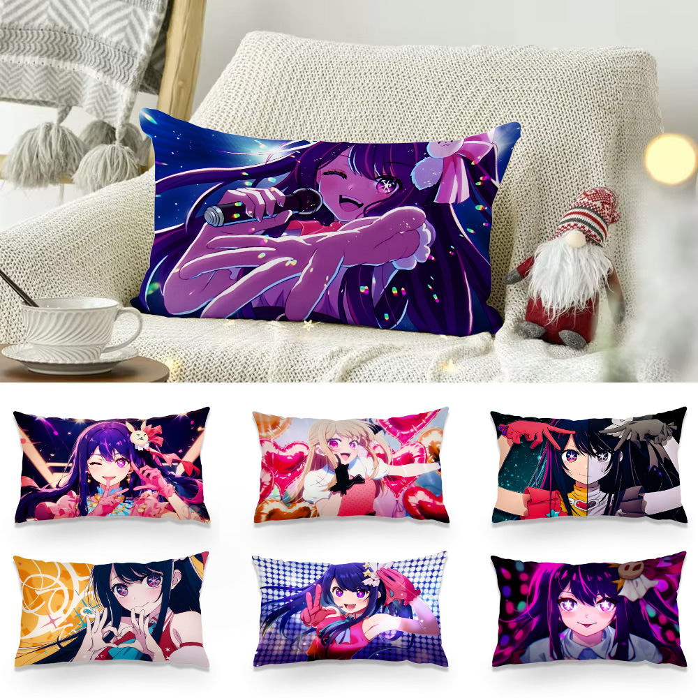 양면 인쇄 직사각형 베개, 귀여운 애니메이션 Ai H- - Home Decor Ai Free 리뷰 및 가격