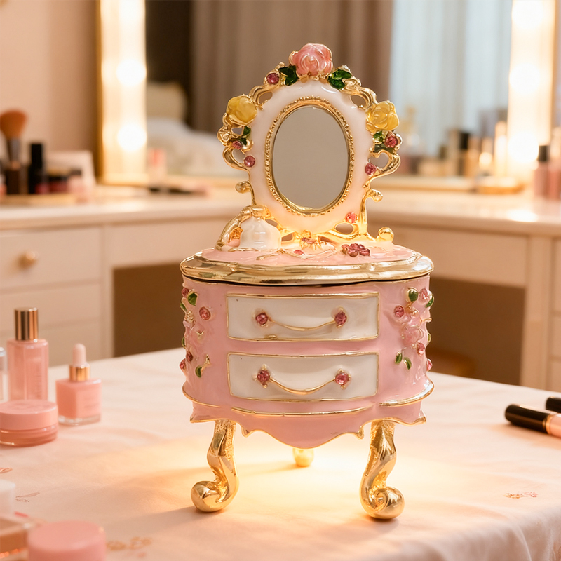 화장대용 손으로 그린 작은 보석함 - 발렌타인데이 장신 - Vanity Home Decor 리뷰 및 가격