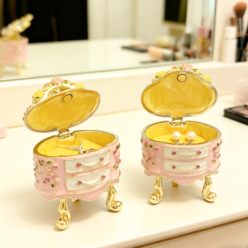 화장대용 손으로 그린 작은 보석함 - 발렌타인데이 장신 - Vanity Home Decor 리뷰 및 가격