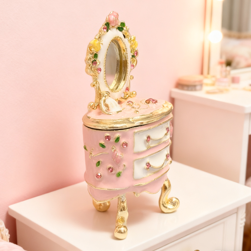 화장대용 손으로 그린 작은 보석함 - 발렌타인데이 장신 - Vanity Home Decor 리뷰 및 가격