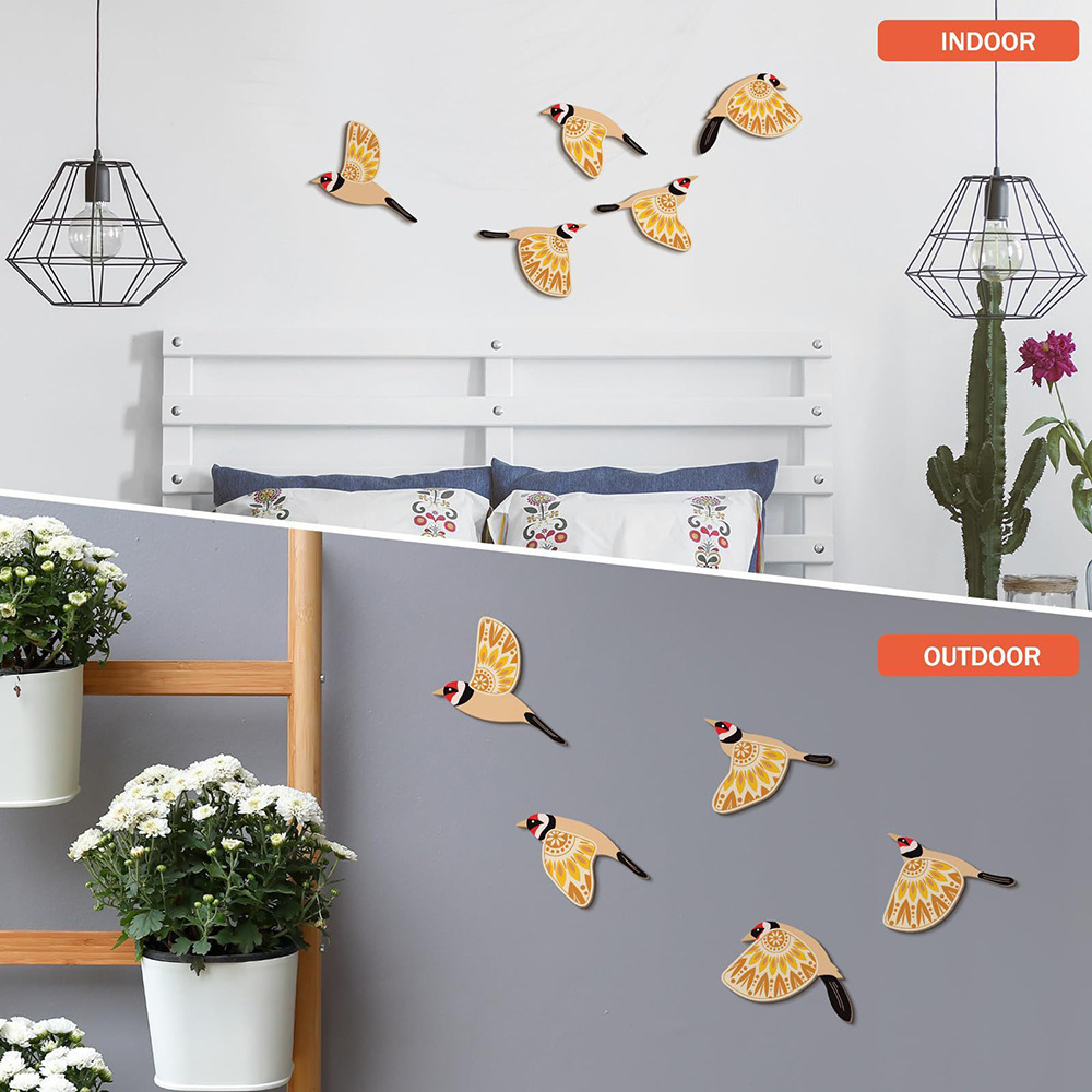 5종의 새 모양 민속 예술 벽걸이, 스칸디나비아 스타일 - Home Decor Living Room Ideas 리뷰 및 가격