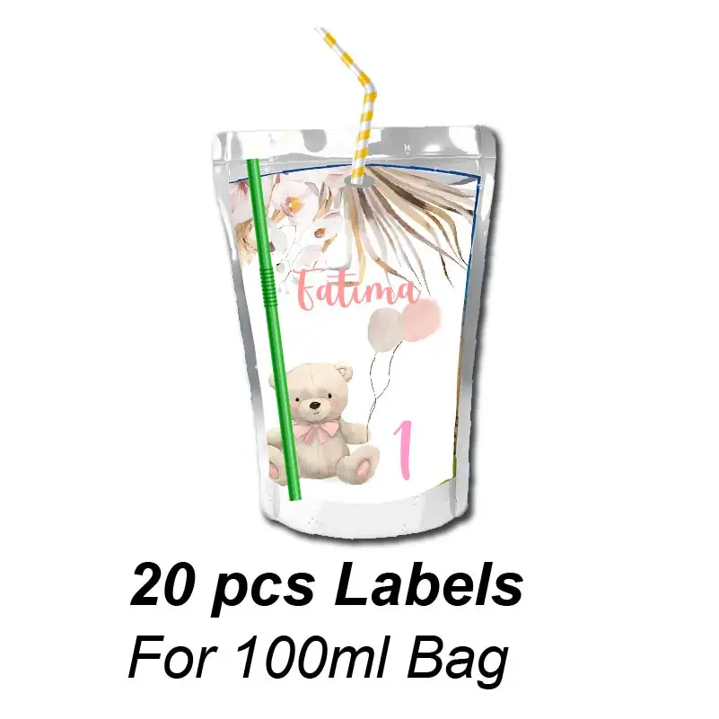맞춤형 팜파스 그래스 곰 테마 방수 스티커, 병, 가방 - Pampas Grass Decor 리뷰 및 가격