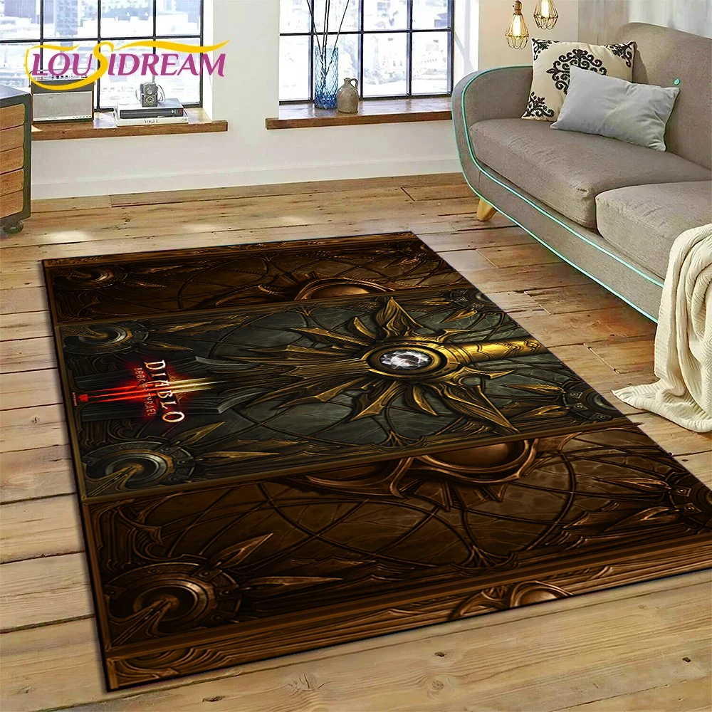 디아블로 3D 레트로 게임 게이머 러그 카펫 (거실,  - Home Decor Online Game 리뷰 및 가격