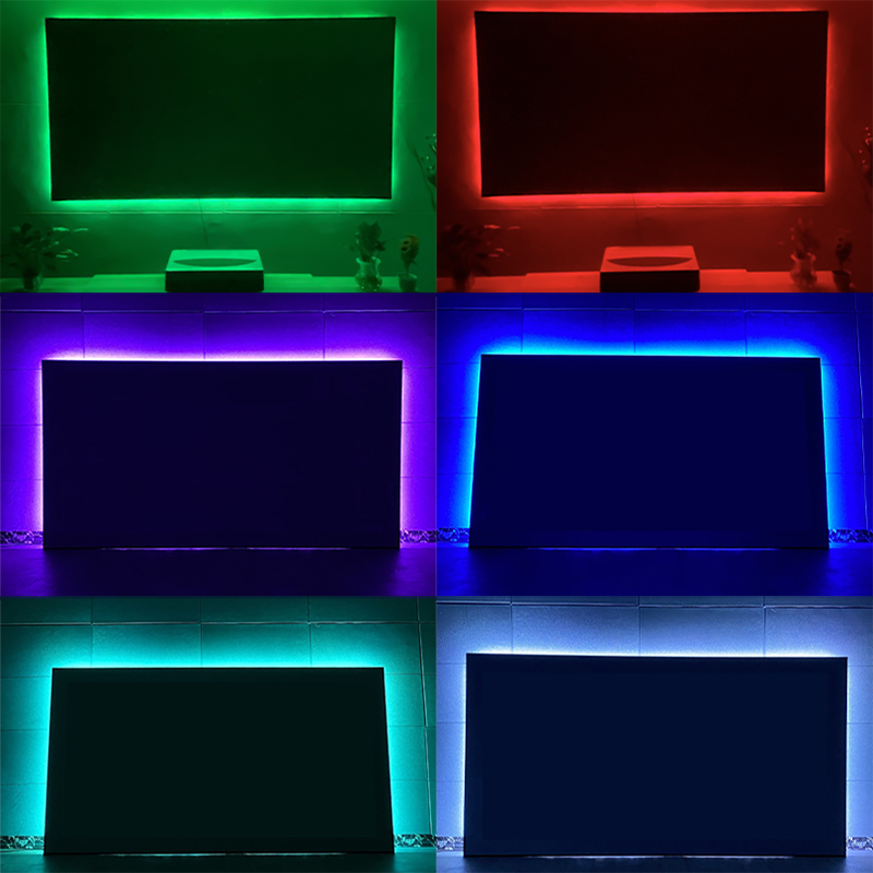 고정 프레임 프로젝터 스크린용 LED 백라이트, RGB - Home Decor Ai Free 리뷰 및 가격