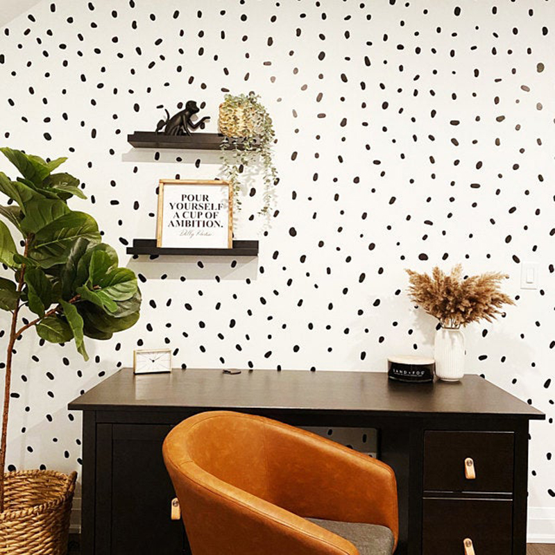폴카 도트 북유럽 스타일 폴카 도트 스팟 패턴 벽 데칼 - Home Decor Vinyl Flooring 리뷰 및 가격