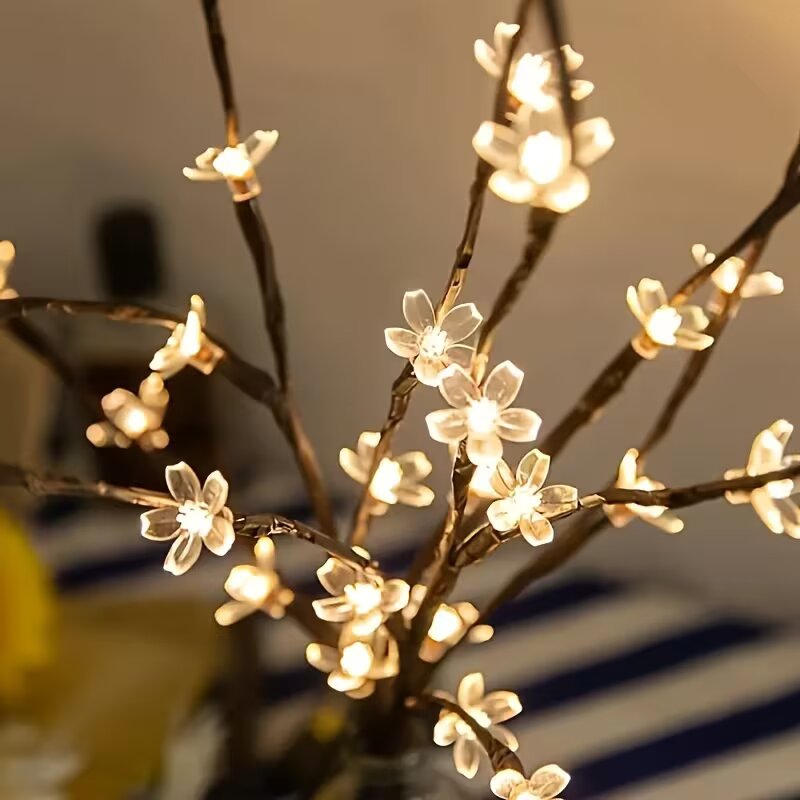 1/2PC 20LED 벚꽃 나무 가지 조명 실내외 홈  - Home Decor Lighting 리뷰 및 가격