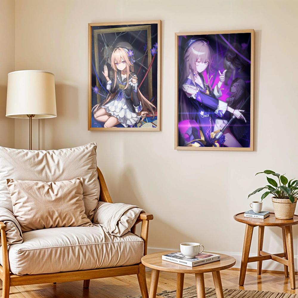 게임 혼카이 스타 레일 헤르타 포스터, 현대적인 셀프  - Home Decor Living Room Ideas 리뷰 및 가격