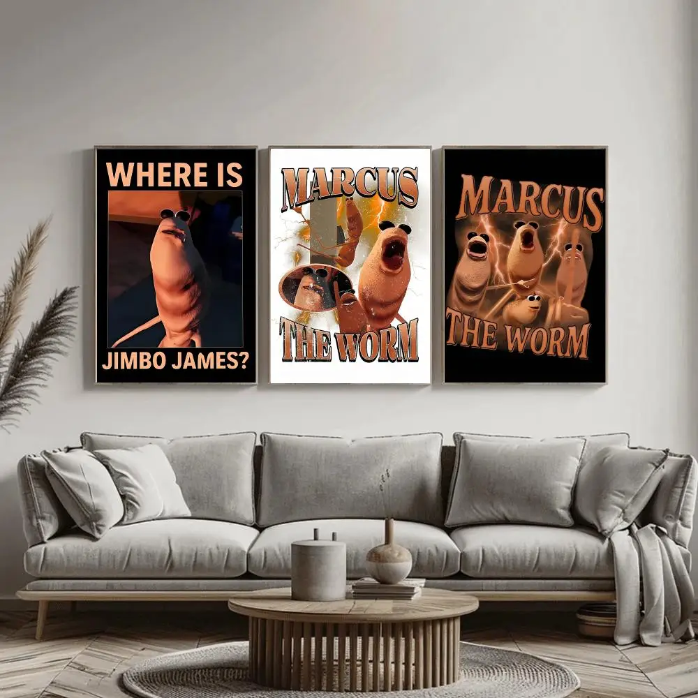 웜 퍼니 마커스 포스터 벽 예술 그림 액자 거실 침실  - Home Decor Living Room Ideas 리뷰 및 가격