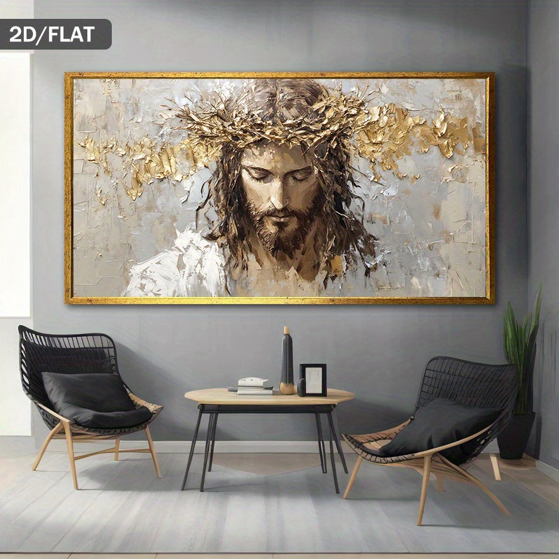 예수 그리스도 가시 왕관 캔버스 그림 종교 벽 예술 현 - Home Decor Jesus 리뷰 및 가격
