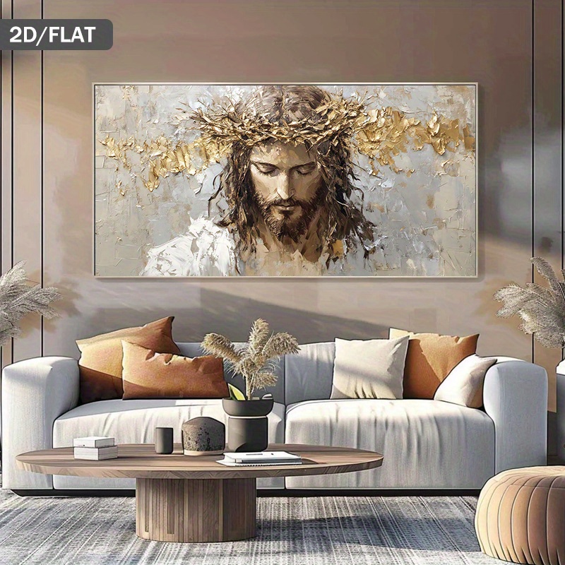 예수 그리스도 가시 왕관 캔버스 그림 종교 벽 예술 현 - Home Decor Jesus 리뷰 및 가격