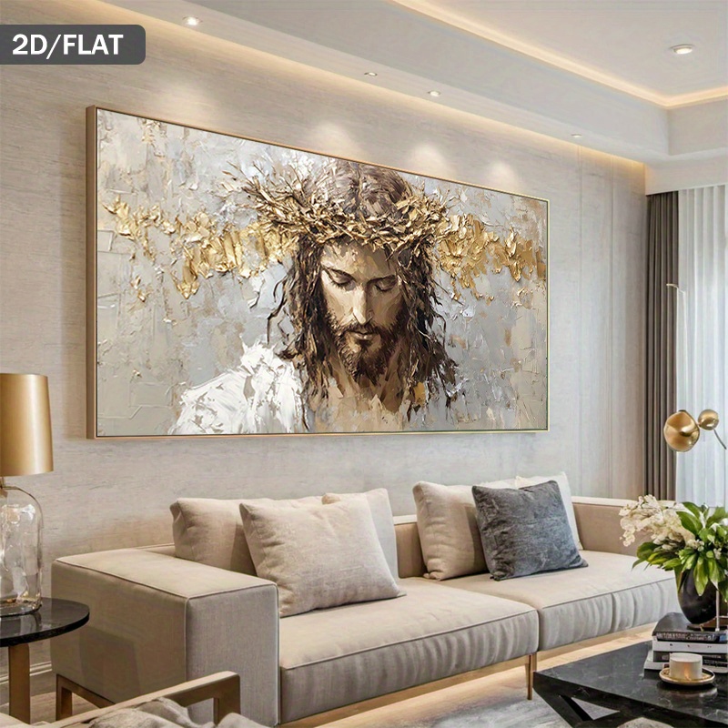 예수 그리스도 가시 왕관 캔버스 그림 종교 벽 예술 현 - Home Decor Jesus 리뷰 및 가격