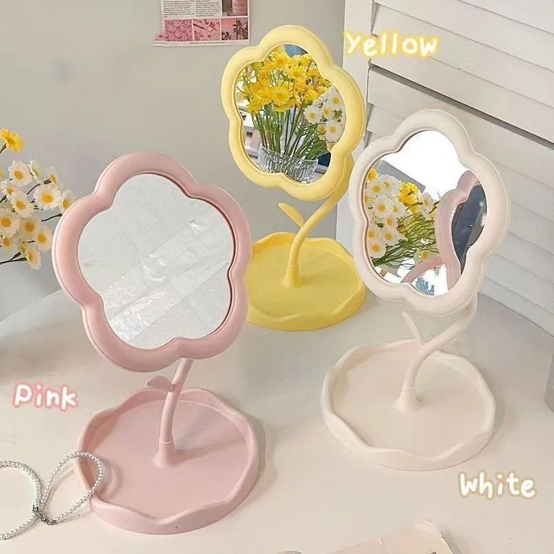 거울 데스크탑 플라워 미러 창의적인 기숙사 데스크탑 온 - Home Decor Online Free 리뷰 및 가격