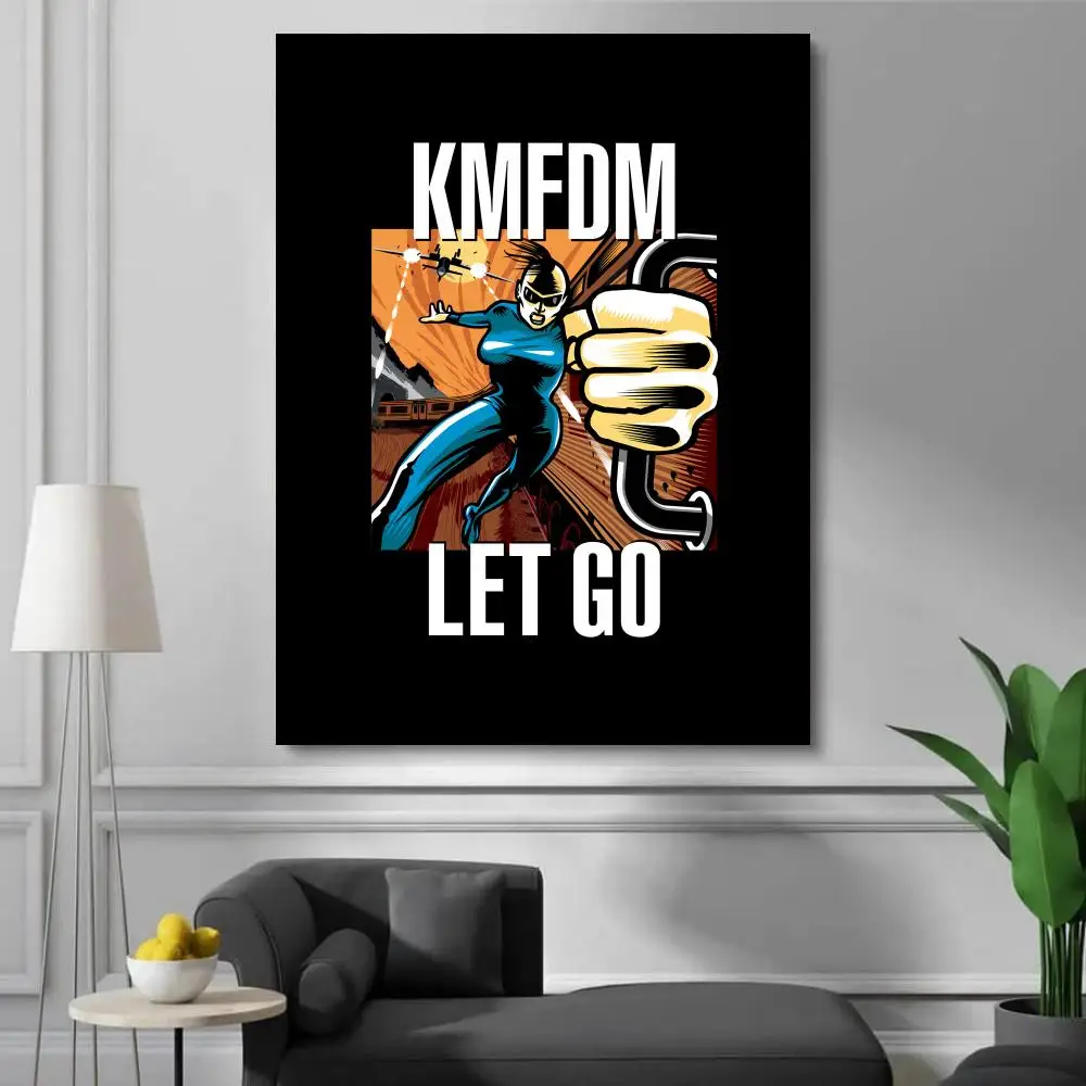 재미있는 핫 K-Kmfdm 밴드 포스터 벽 예술 스티커 - Home Decor Living Room Ideas 리뷰 및 가격